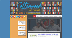 Desktop Screenshot of cottonwoodartfestival.com